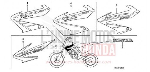 MARQUE (CRF450R2,3,4,5) CRF450R3 de 2003